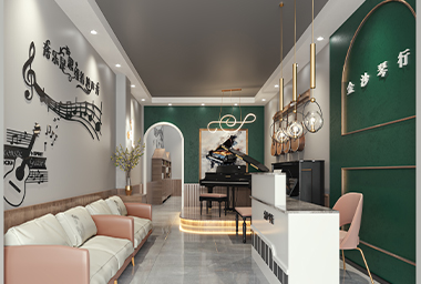 西湖区琴行装修设计_案例效果图