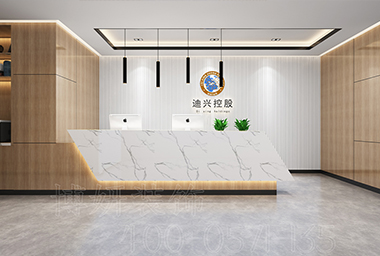 西湖区金融公司办公室装修设计_案例效果图