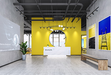 西湖区服装企业办公室装修设计_案例效果图