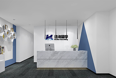西湖区留学咨询公司办公室装修设计_案例效果图