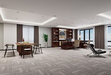 西湖区档案管理公司办公室装修设计_案例效果图