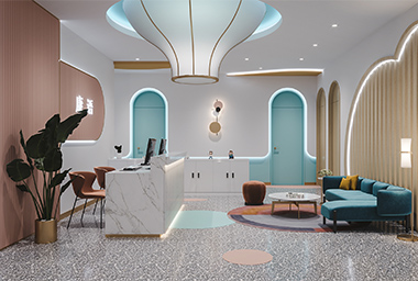 西湖区少儿英语培训机构装修设计_案例效果图