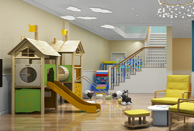 西湖区早教机构装修设计_案例效果图