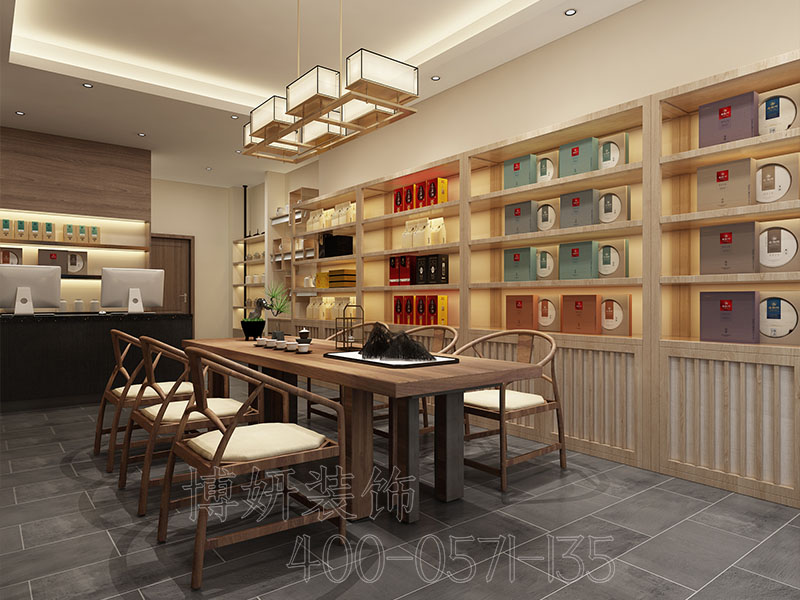 杭州茶叶店装修设计-专业茶叶店装修效果图 4